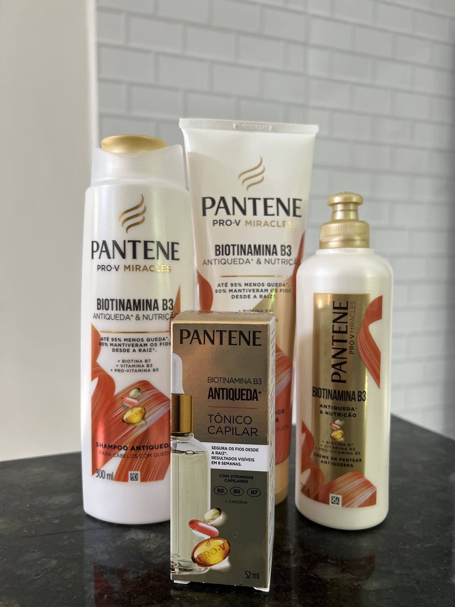 1, 2, 3, Testando: Linha Pantene Biotinamina B3 Antiqueda+