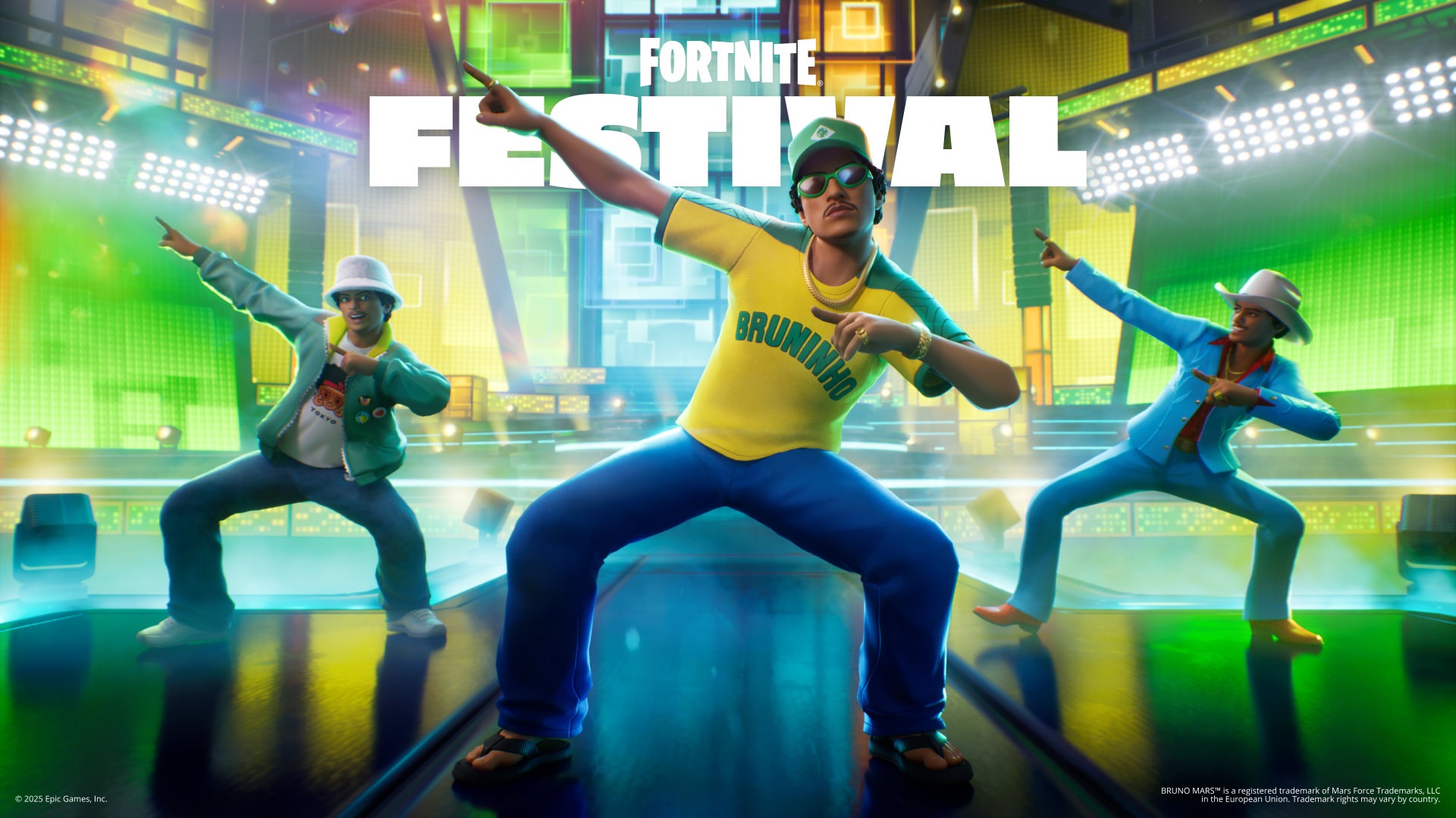 Bruno Mars chega ao Fortnite Festival com músicas e visuais inspirados no Brasil!