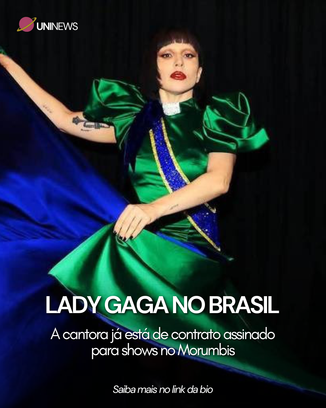Lady Gaga retorna ao Brasil em março de 2026 para até três shows no Morumbi, diz jornalista